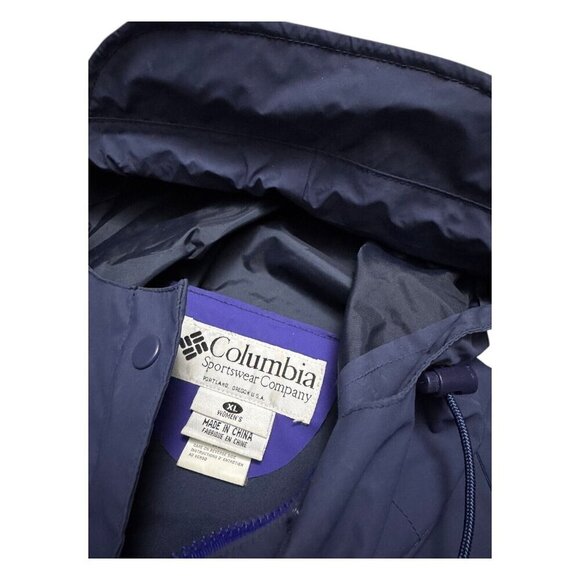 COLUMBIA WATERPROOF RAIN Outdoor Wind Resistant Slick Jacket Womens XL - Picture 3 of 7